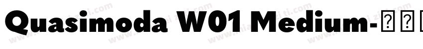 Quasimoda W01 Medium字体转换
